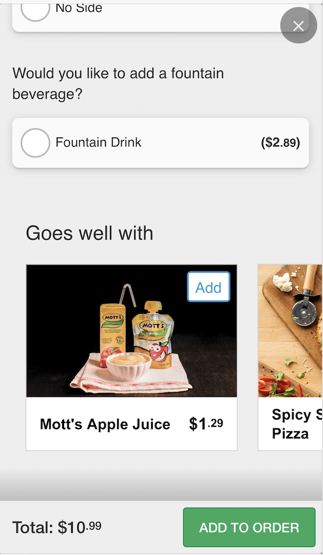 screenshot of Bite Kiosk